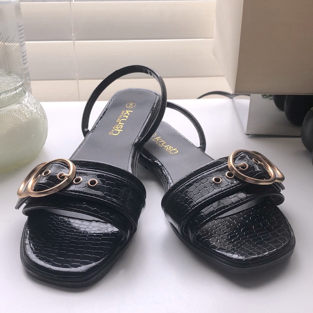 Black sandals
